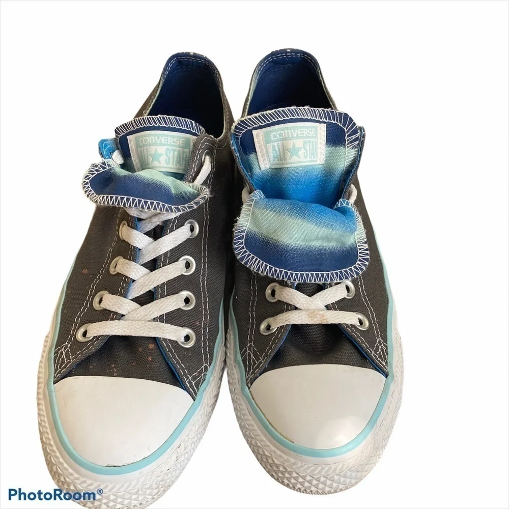 Converse All Stars double tongue low top Chucks 10 - Picture 1 of 10